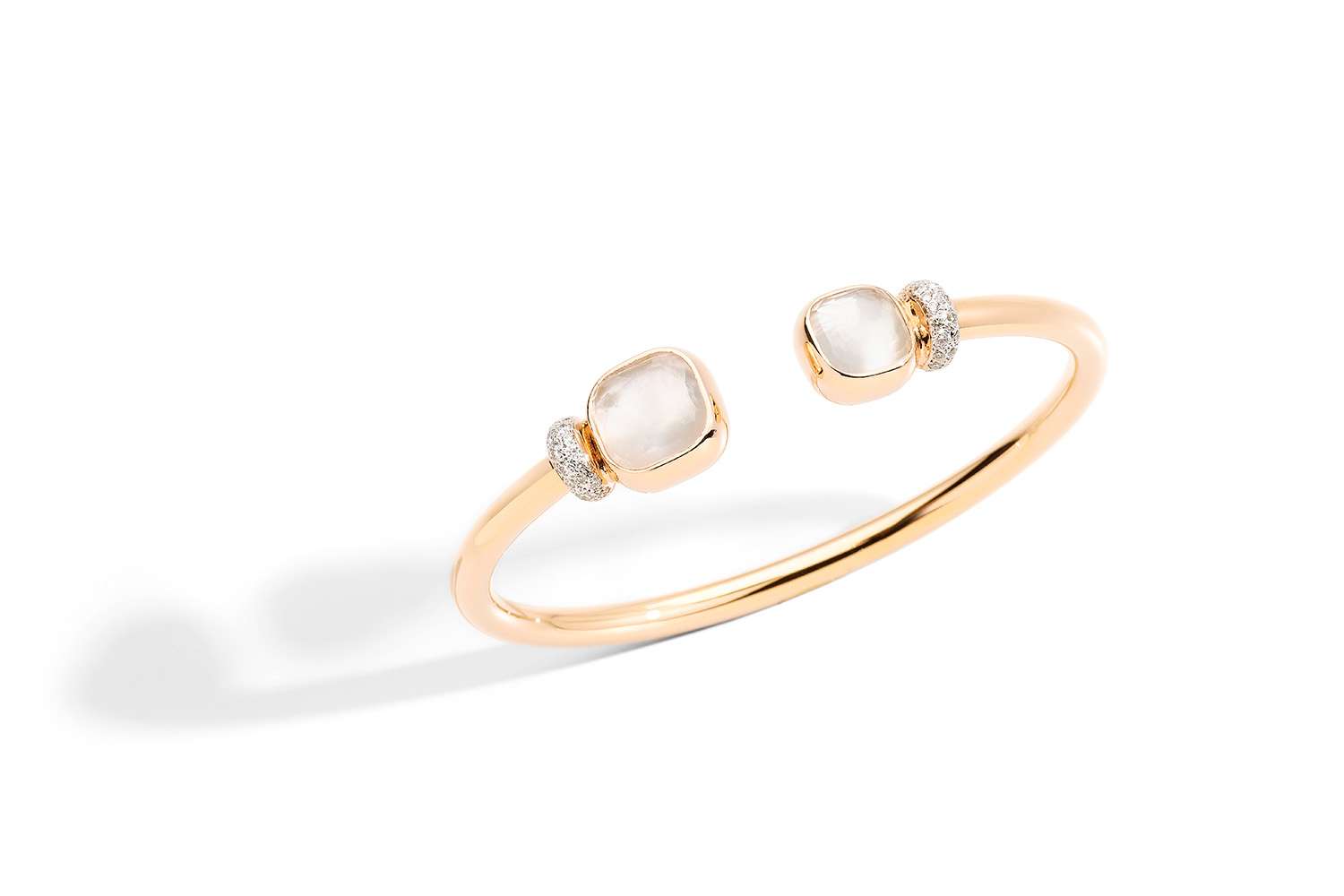 NUDO-bracelet-in-rose-gold-with-white-topaz-and-white-diamonds-by-Pomellato-–-kopia