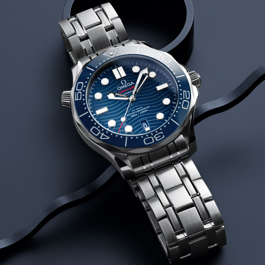 Omega Seamaster Diver 300M Co‑Axial Master Chronometer 42 blå
