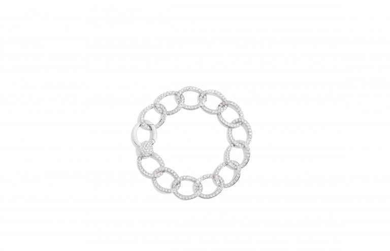 BRERA bracelet in white gold with diamonds by Pomellato