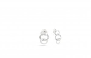 BRERA earrings in white gold with diamonds by Pomellato