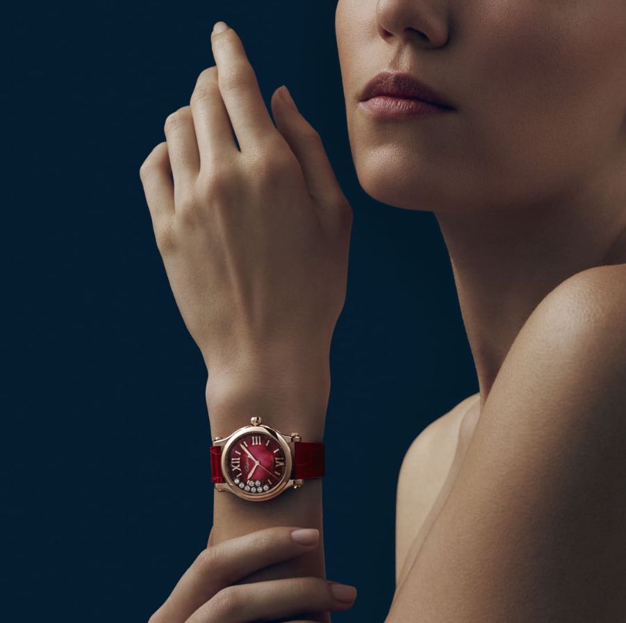 Chopard red deals watch