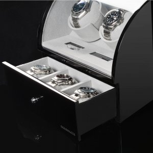 designhutte watch winder basel 2 LCD grey black3-min