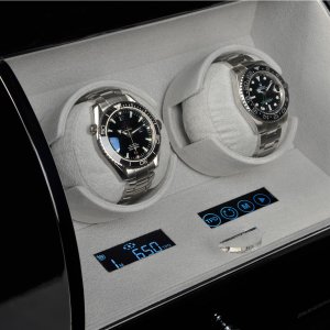 designhutte watch winder basel 2 LCD grey black4-min